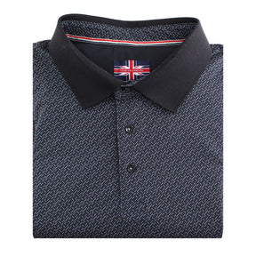 Polo imprimé, motif géométrique