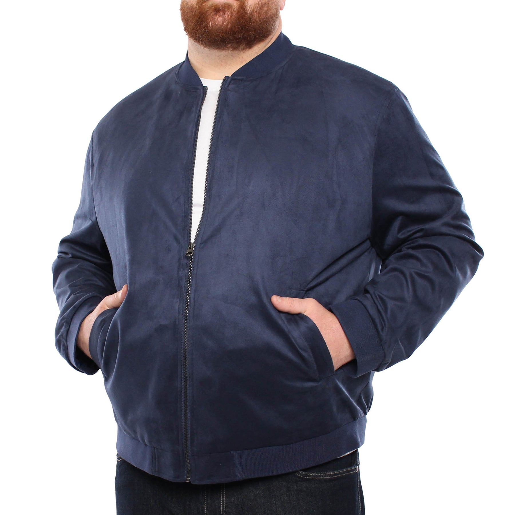 Bomber Faux Suede Jacket