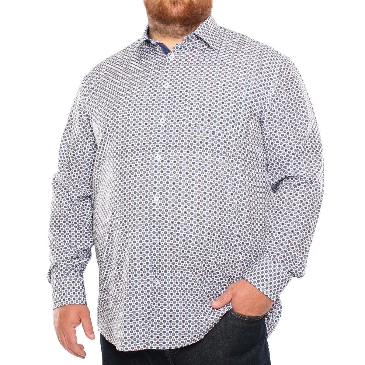 Chemise, motif médaillons