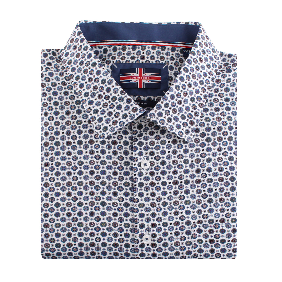 Chemise, motif médaillons