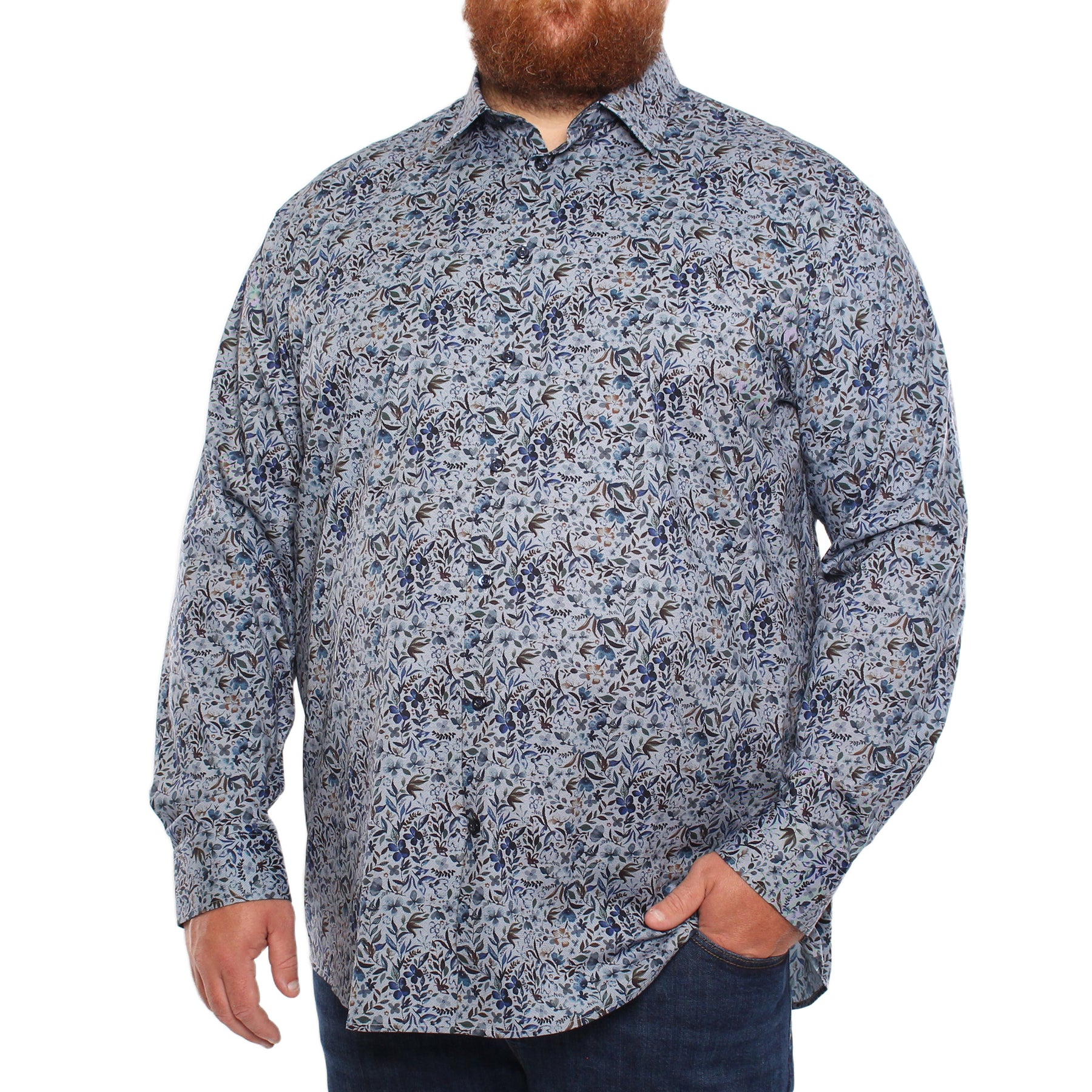 Chemise, motif floral