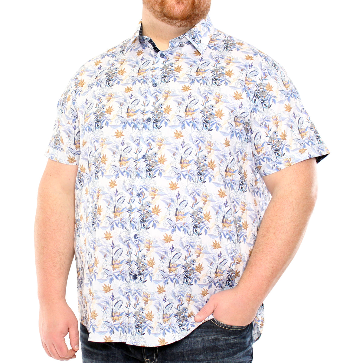 Chemise, motif floral