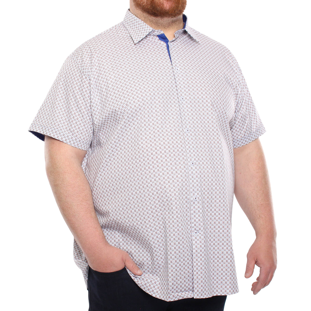 Chemise, motif géométrique