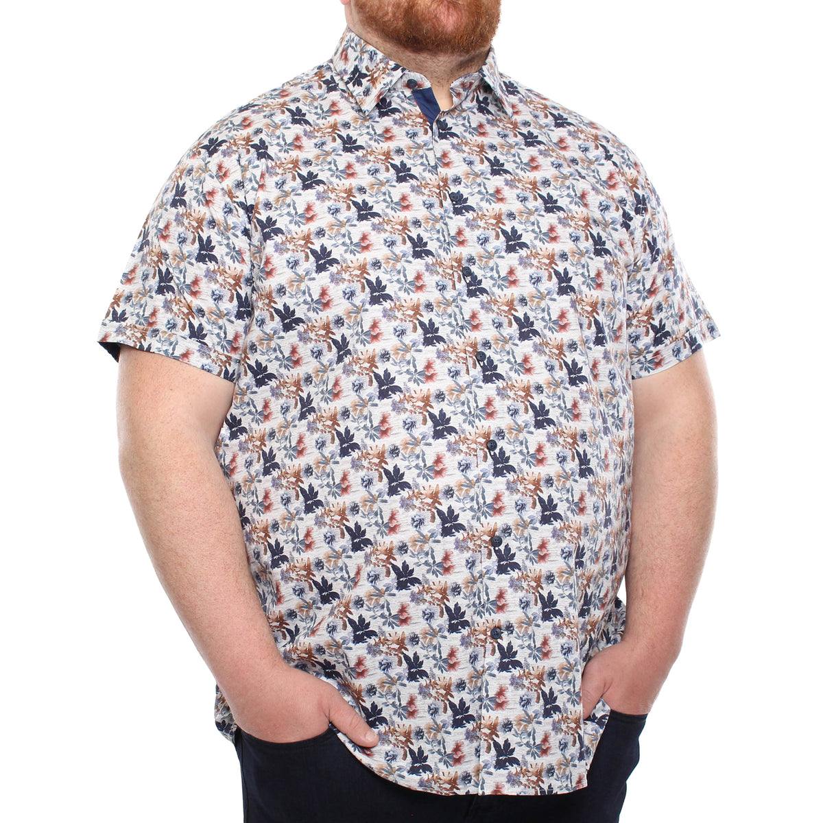 Chemise, motif floral
