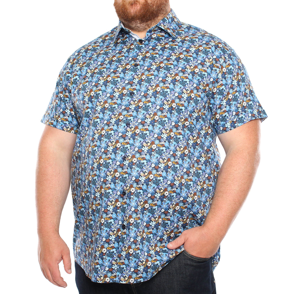 Chemise, motif floral